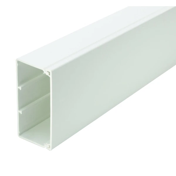 Univolt MAE 50/100 White PVC 50 x 100mm Maxi Trunking External 90 Degree Angle 
